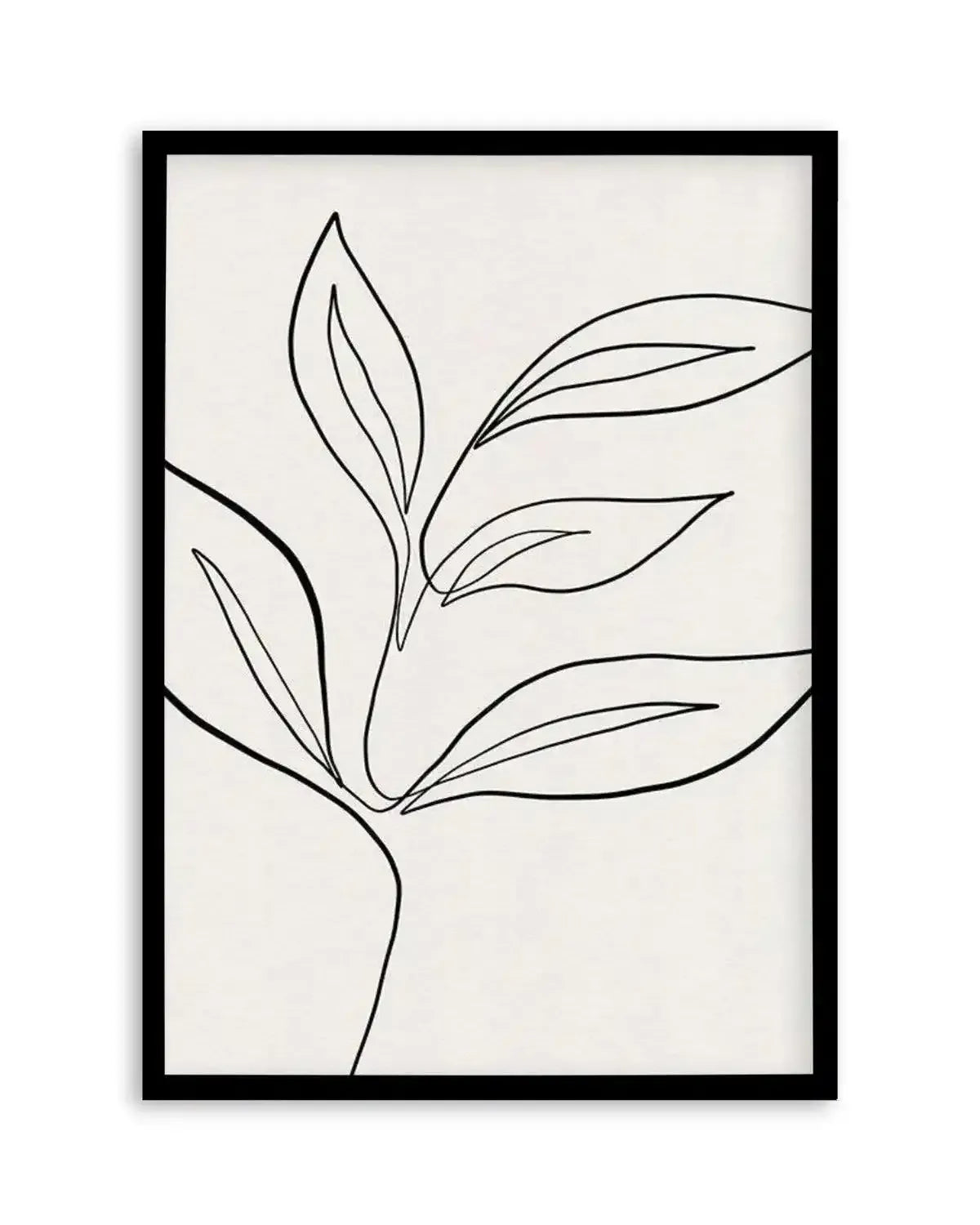 Leaf Line Art I Art Print from Olive et Oriel where you can shop wallpaper and artworks online