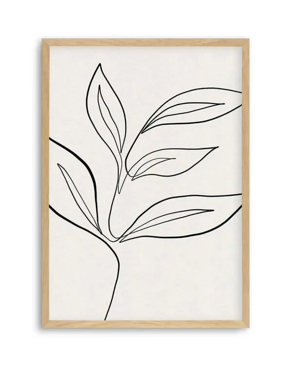 Leaf Line Art I Art Print from Olive et Oriel where you can shop wallpaper and artworks online