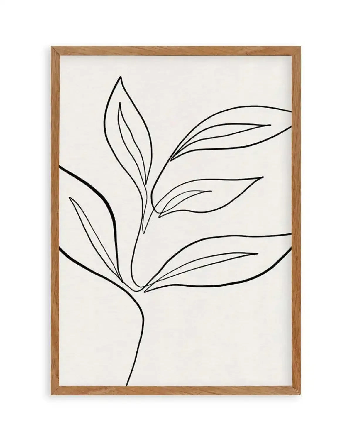 Leaf Line Art I Art Print from Olive et Oriel where you can shop wallpaper and artworks online