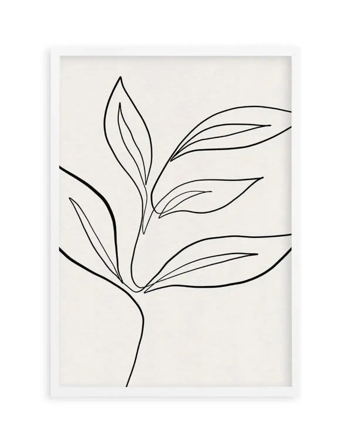 Leaf Line Art I Art Print from Olive et Oriel where you can shop wallpaper and artworks online