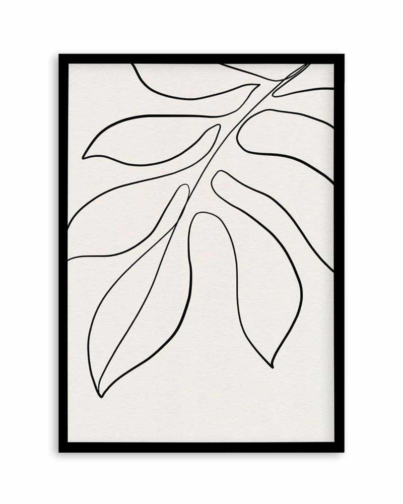 Leaf Line Art II Art Print