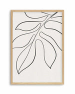 Leaf Line Art II Art Print