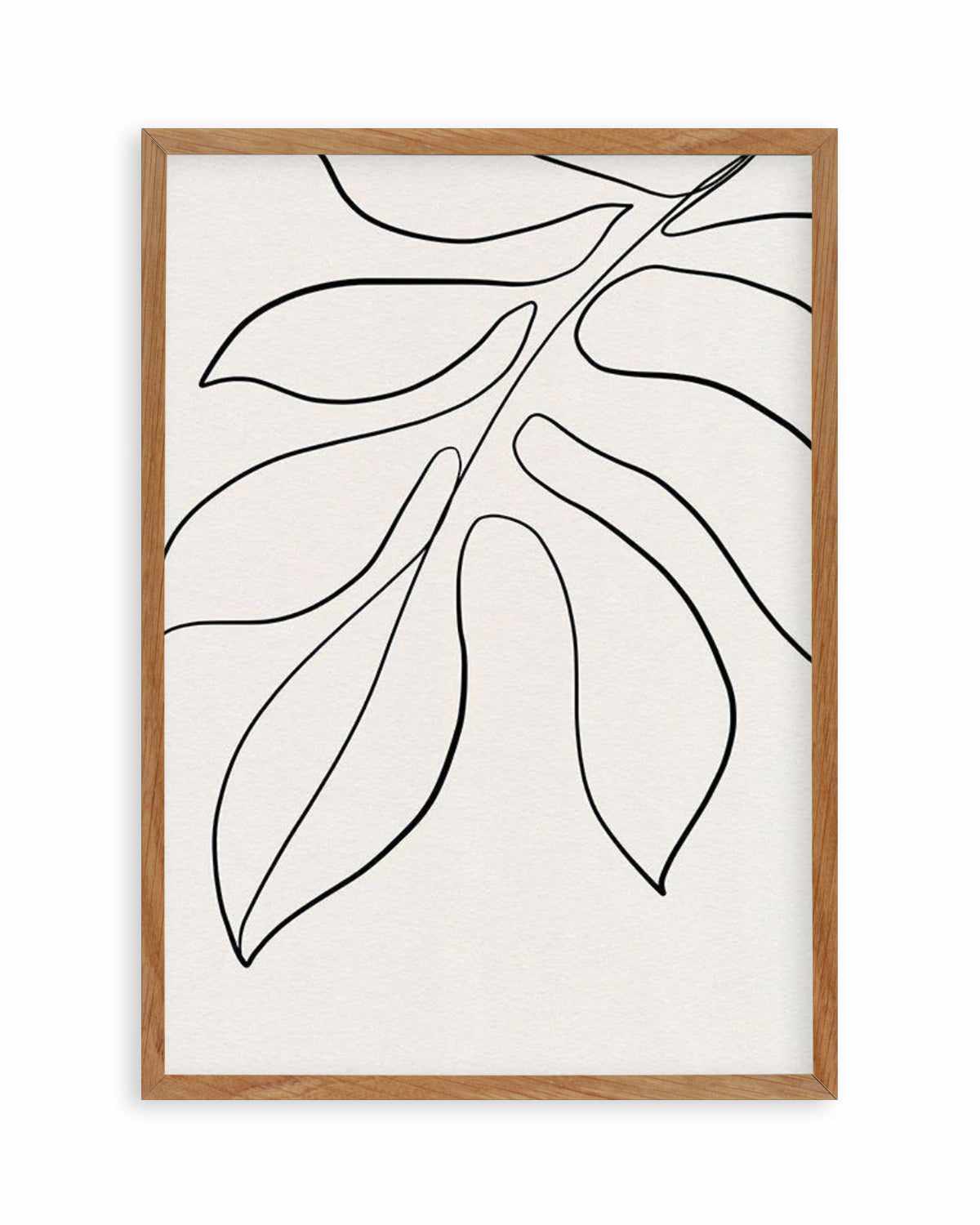 Leaf Line Art II Art Print