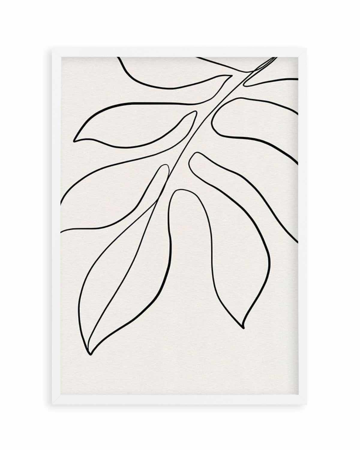 Leaf Line Art II Art Print