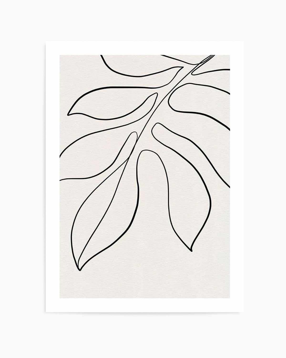 Leaf Line Art II Art Print