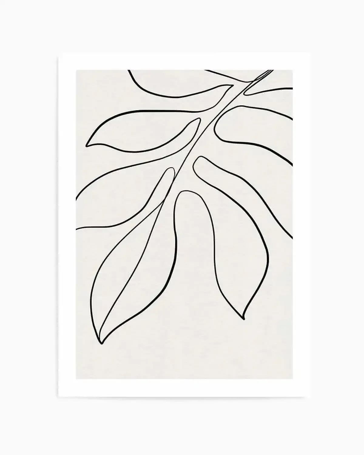 Leaf Line Art II Art Print from Olive et Oriel where you can shop wallpaper and artworks online