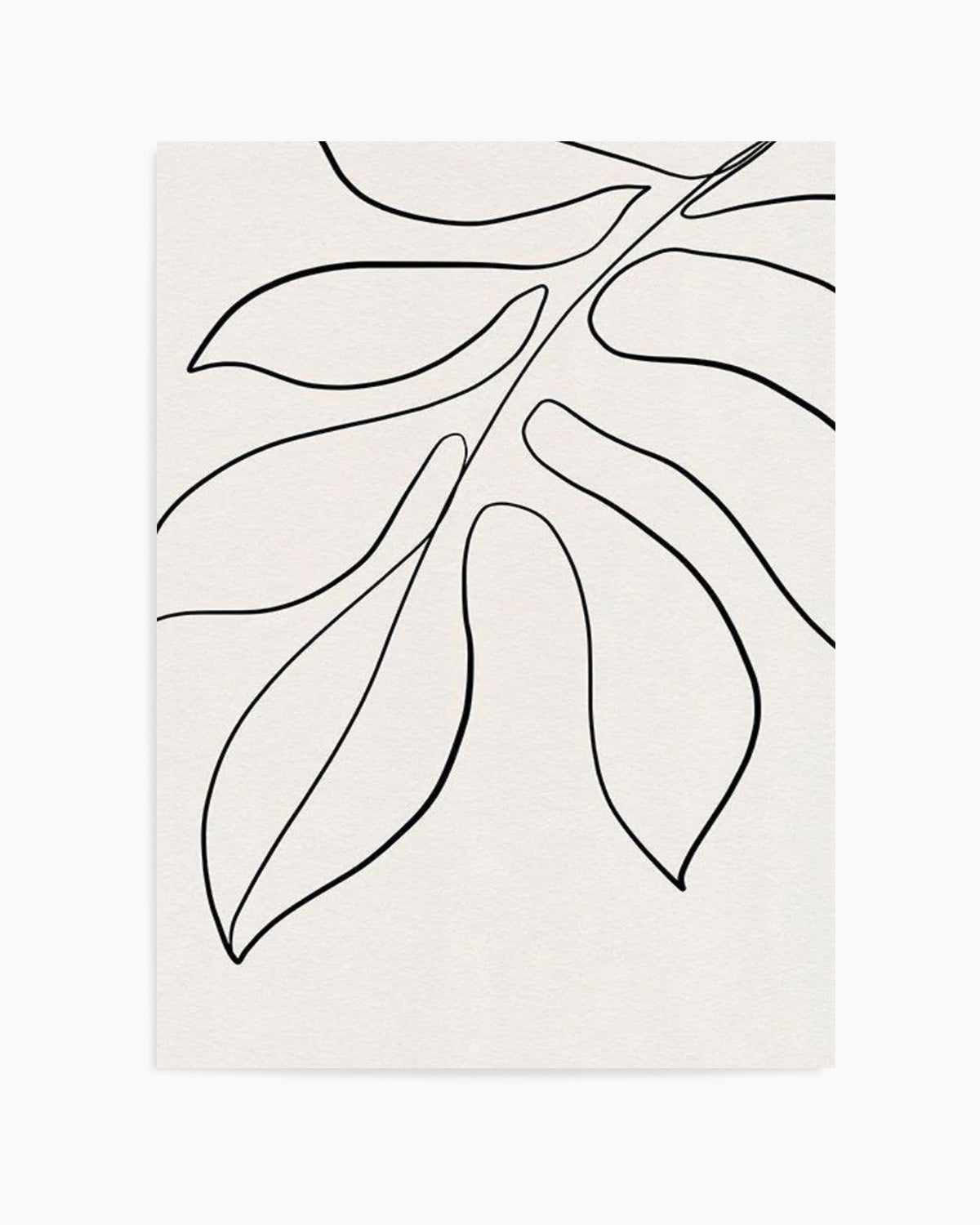 Leaf Line Art II Art Print