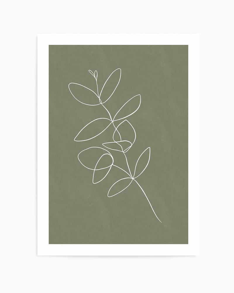 Leaf Lines Art Print