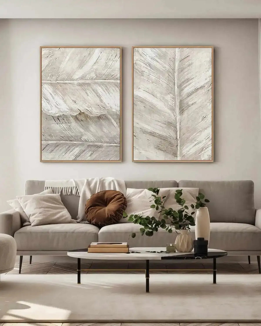 Leaf Overlay II | Framed Canvas Art Print from Olive et Oriel where you can shop wallpaper and artworks online