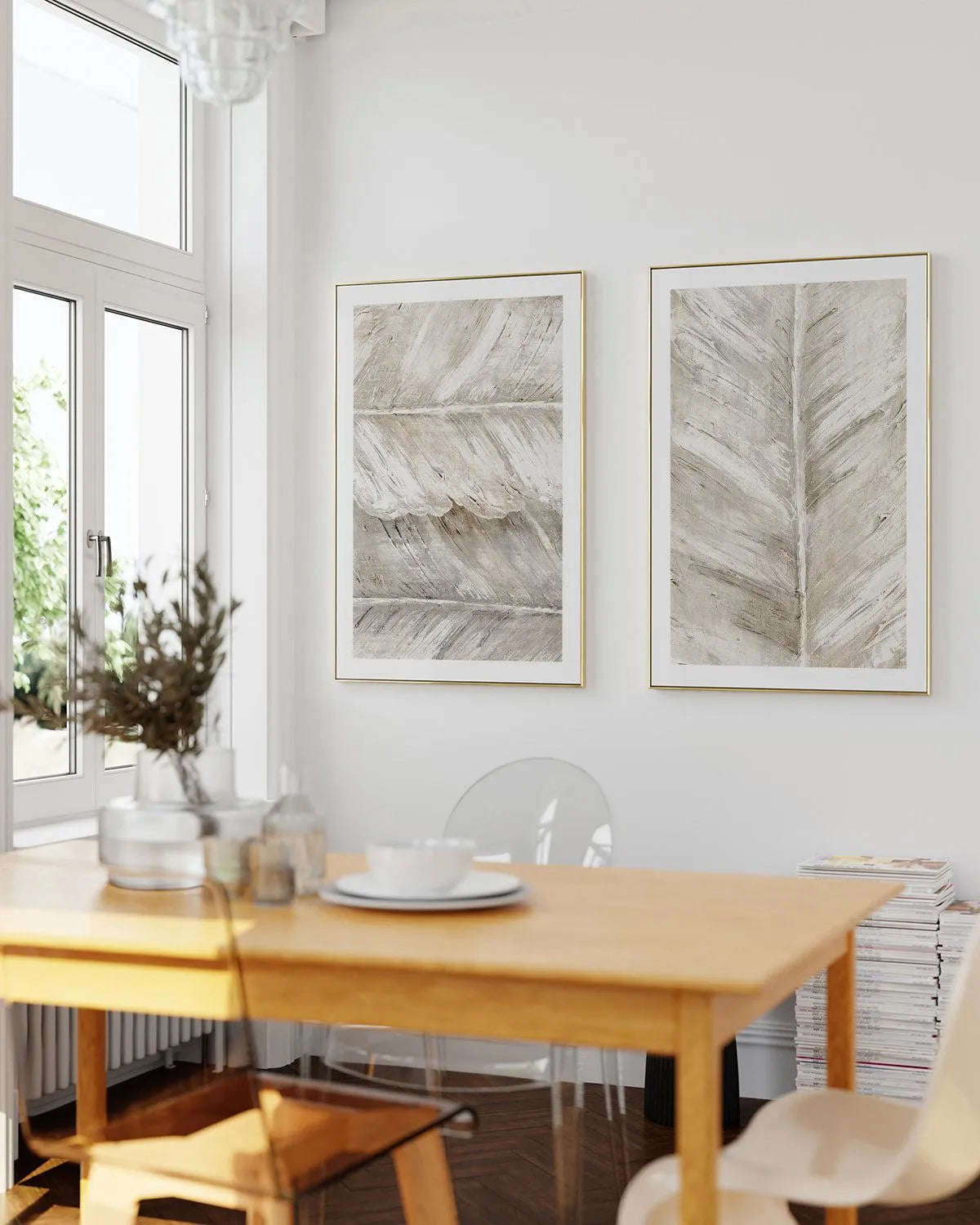 Leaf Overlay II Art Print from Olive et Oriel where you can shop wallpaper and artworks online