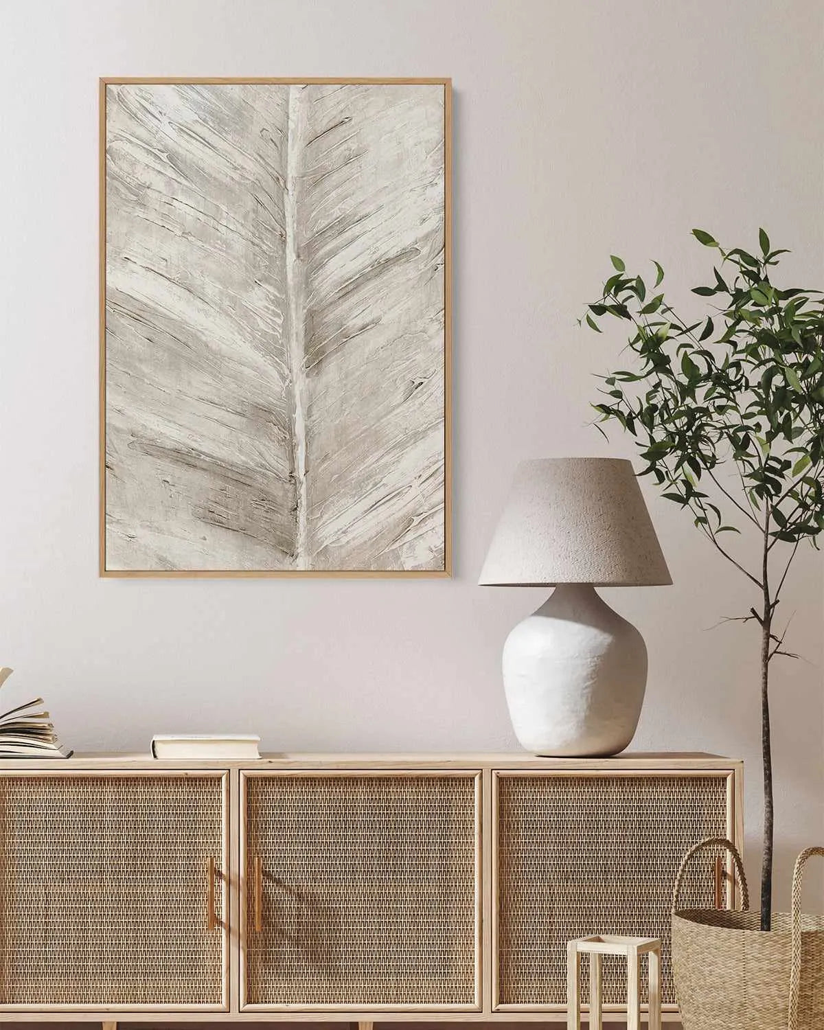 Leaf Overlay II | Framed Canvas Art Print from Olive et Oriel where you can shop wallpaper and artworks online