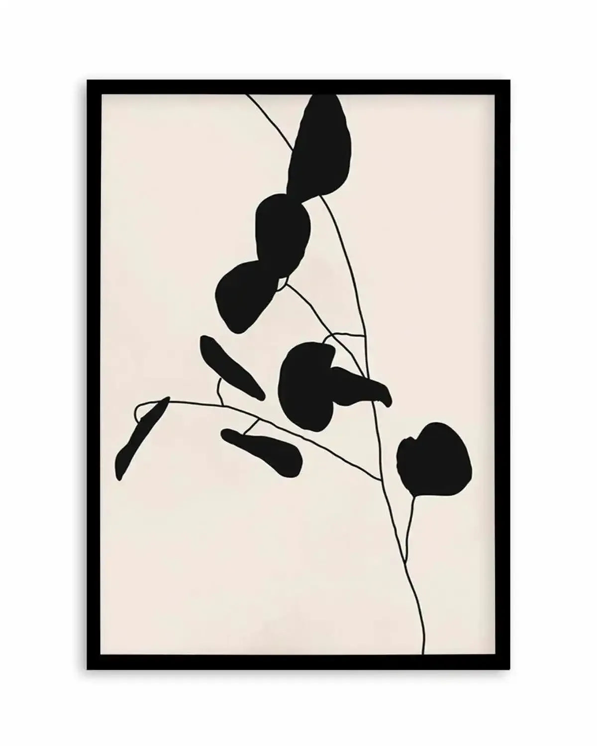 Leaf Silhouette I Art Print from Olive et Oriel where you can shop wallpaper and artworks online