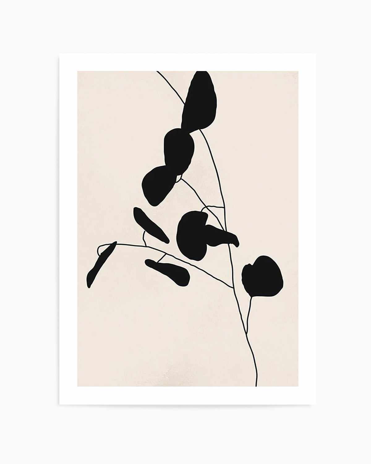 Leaf Silhouette I Art Print