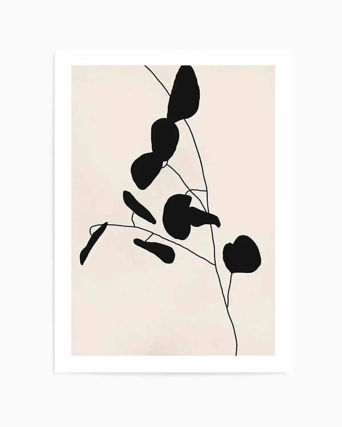 Leaf Silhouette I Art Print from Olive et Oriel where you can shop wallpaper and artworks online