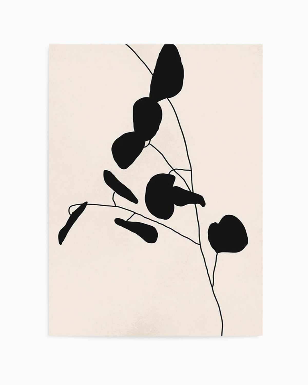 Leaf Silhouette I Art Print