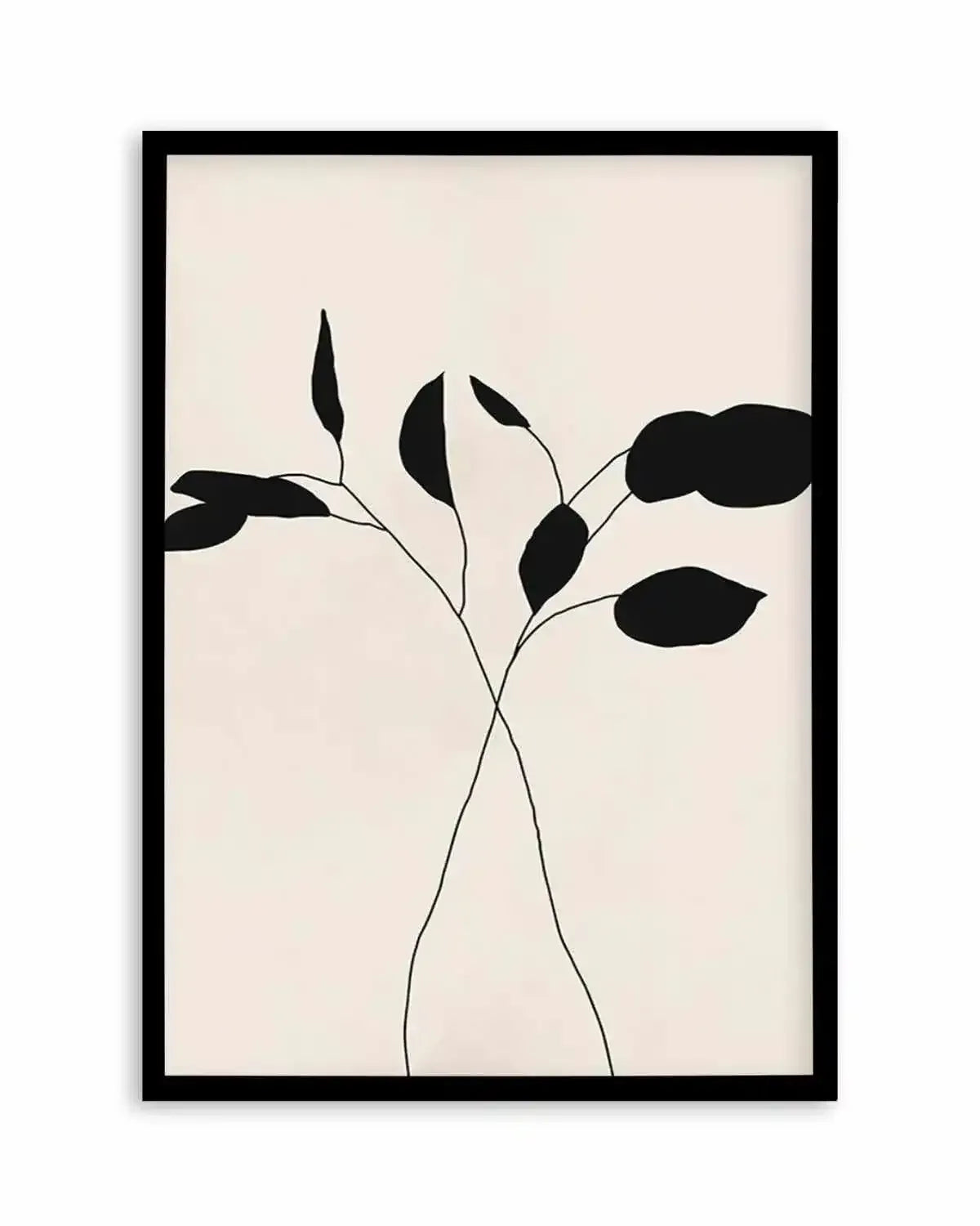 Leaf Silhouette II Art Print from Olive et Oriel where you can shop wallpaper and artworks online