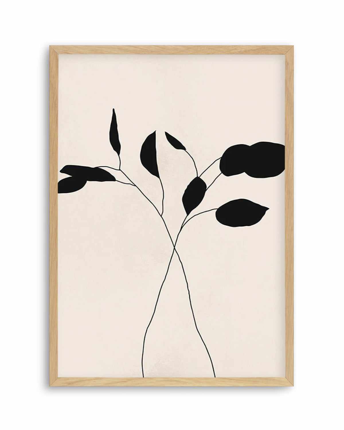 Leaf Silhouette II Art Print