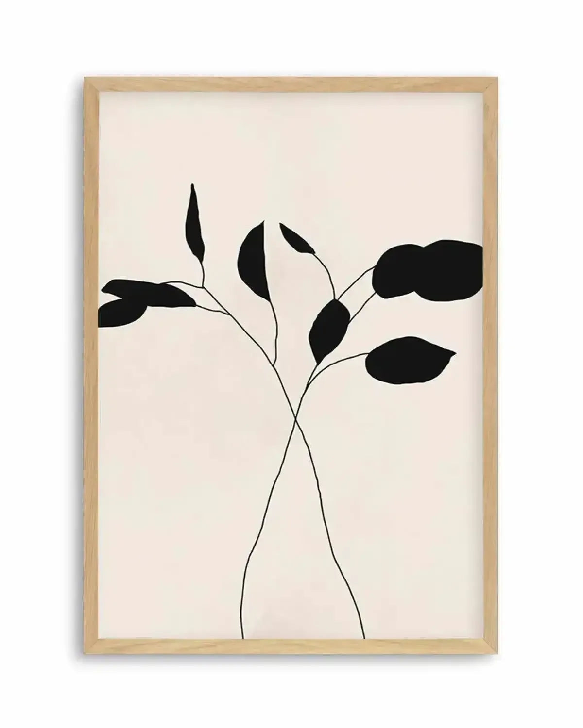Leaf Silhouette II Art Print from Olive et Oriel where you can shop wallpaper and artworks online