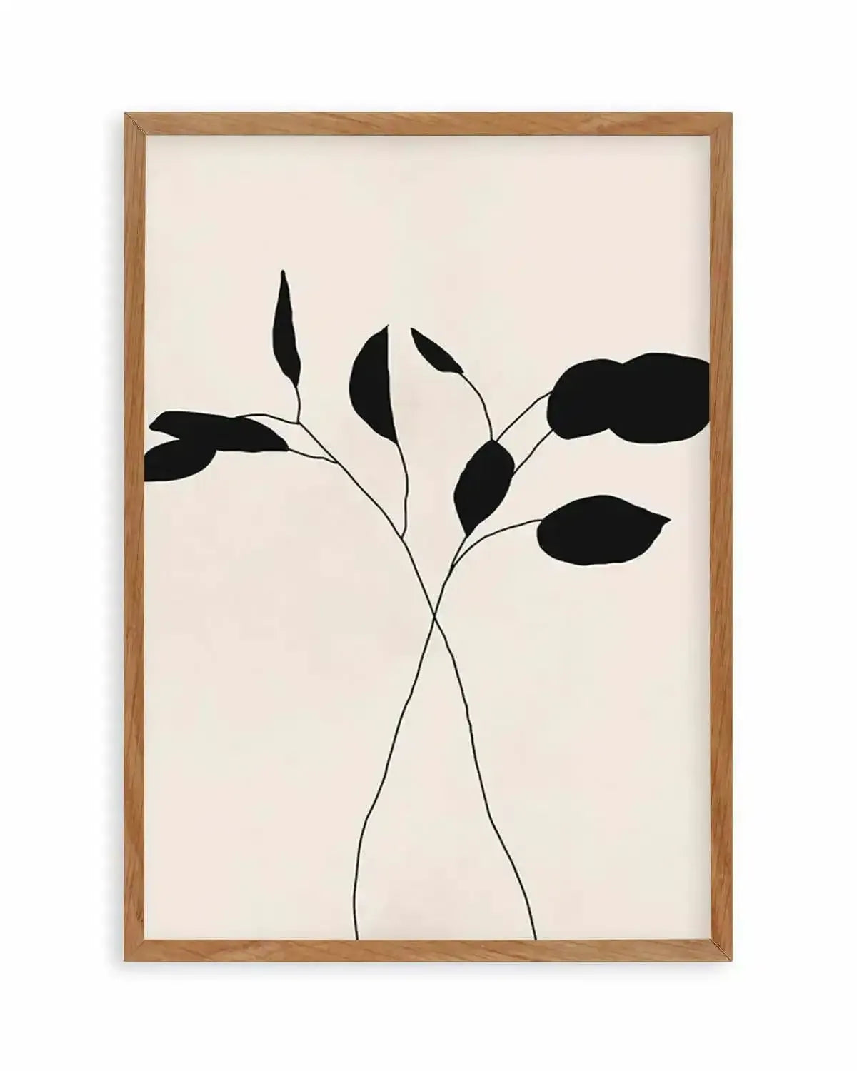 Leaf Silhouette II Art Print from Olive et Oriel where you can shop wallpaper and artworks online