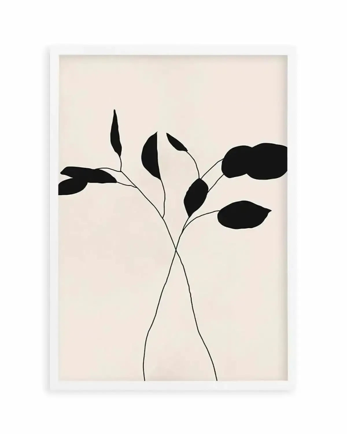 Leaf Silhouette II Art Print from Olive et Oriel where you can shop wallpaper and artworks online