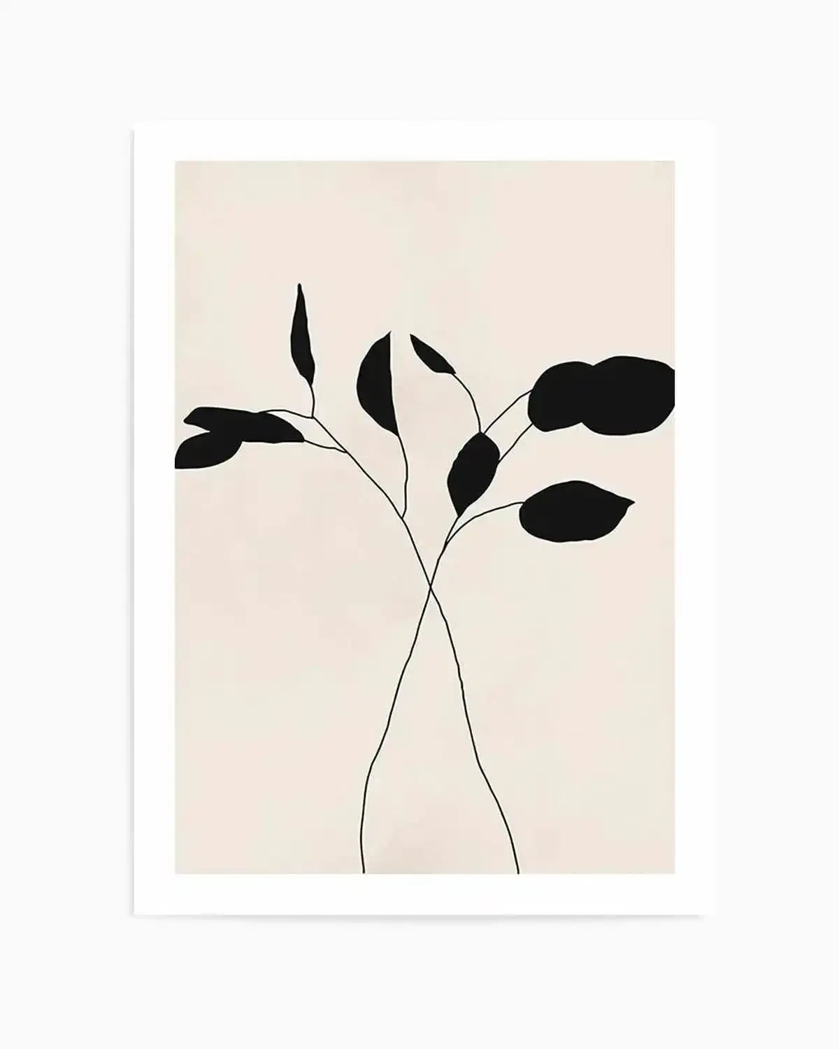 Leaf Silhouette II Art Print from Olive et Oriel where you can shop wallpaper and artworks online