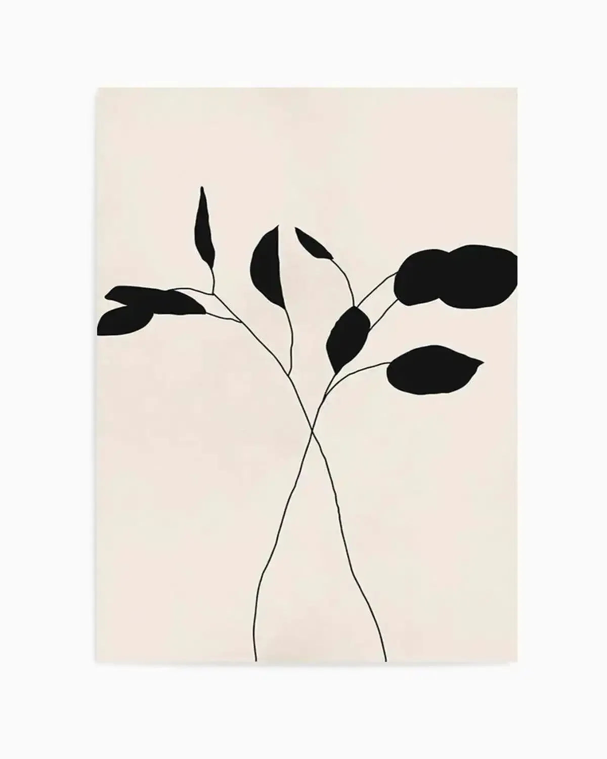 Leaf Silhouette II Art Print from Olive et Oriel where you can shop wallpaper and artworks online