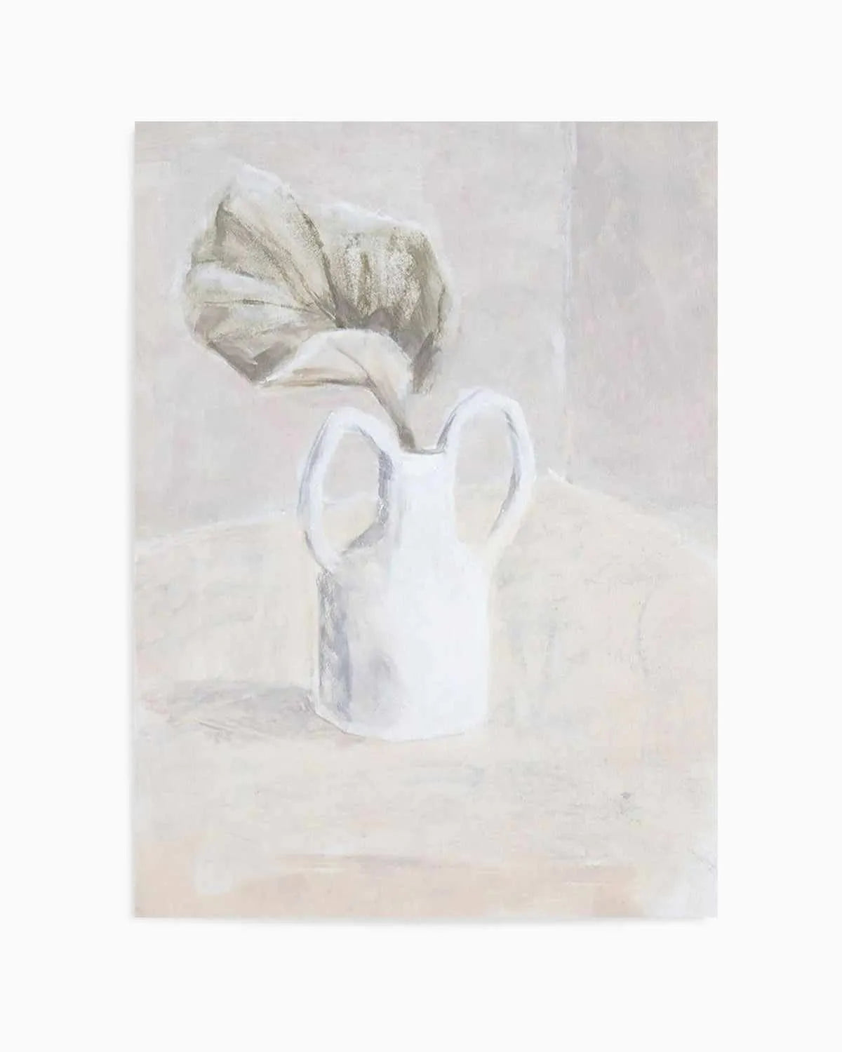 Leaf in White Vase Art Print from Olive et Oriel where you can shop wallpaper and artworks online