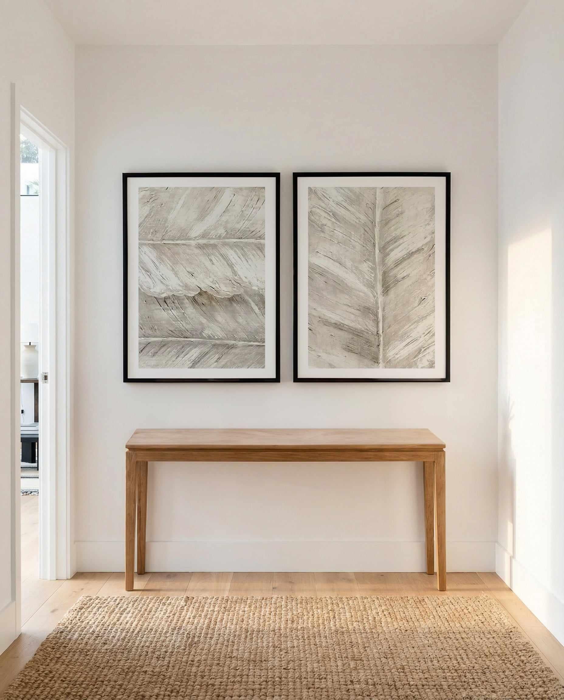Leaf Overlay I & II Art Print Set of 2 | Matching Wall Art from Olive et Oriel where you can shop wallpaper and artworks online