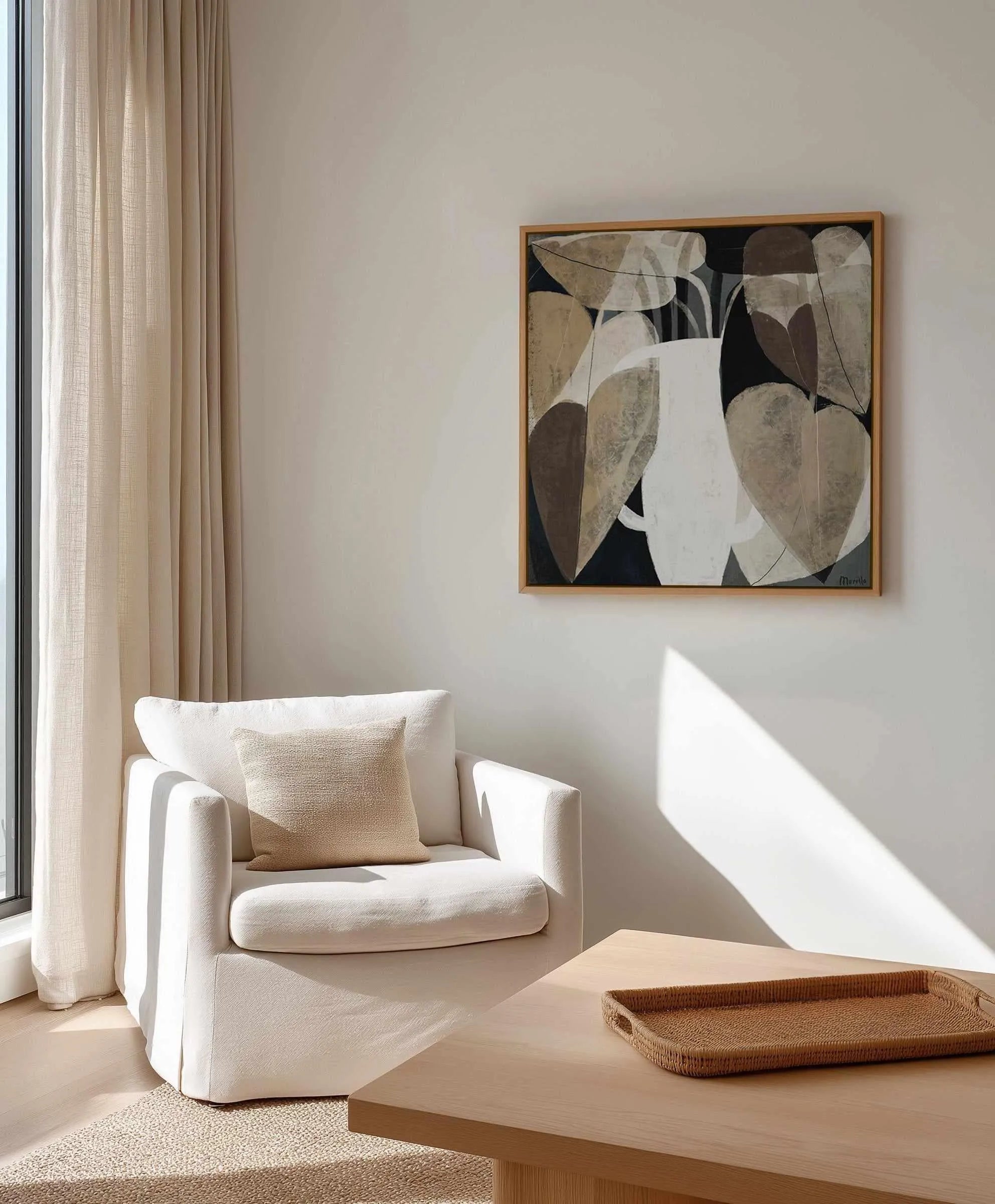 Leafy by Marco Marella | Framed Canvas Art Print from Olive et Oriel where you can shop wallpaper and artworks online