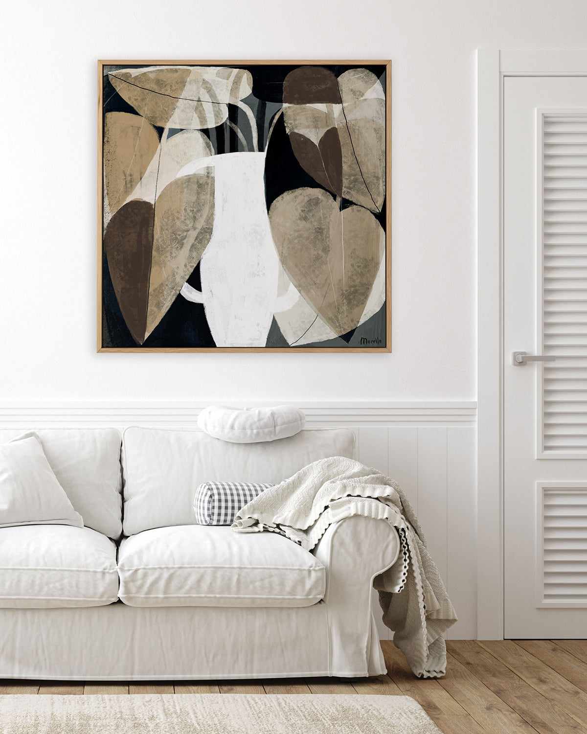 Leafy by Marco Marella | Framed Canvas Art Print