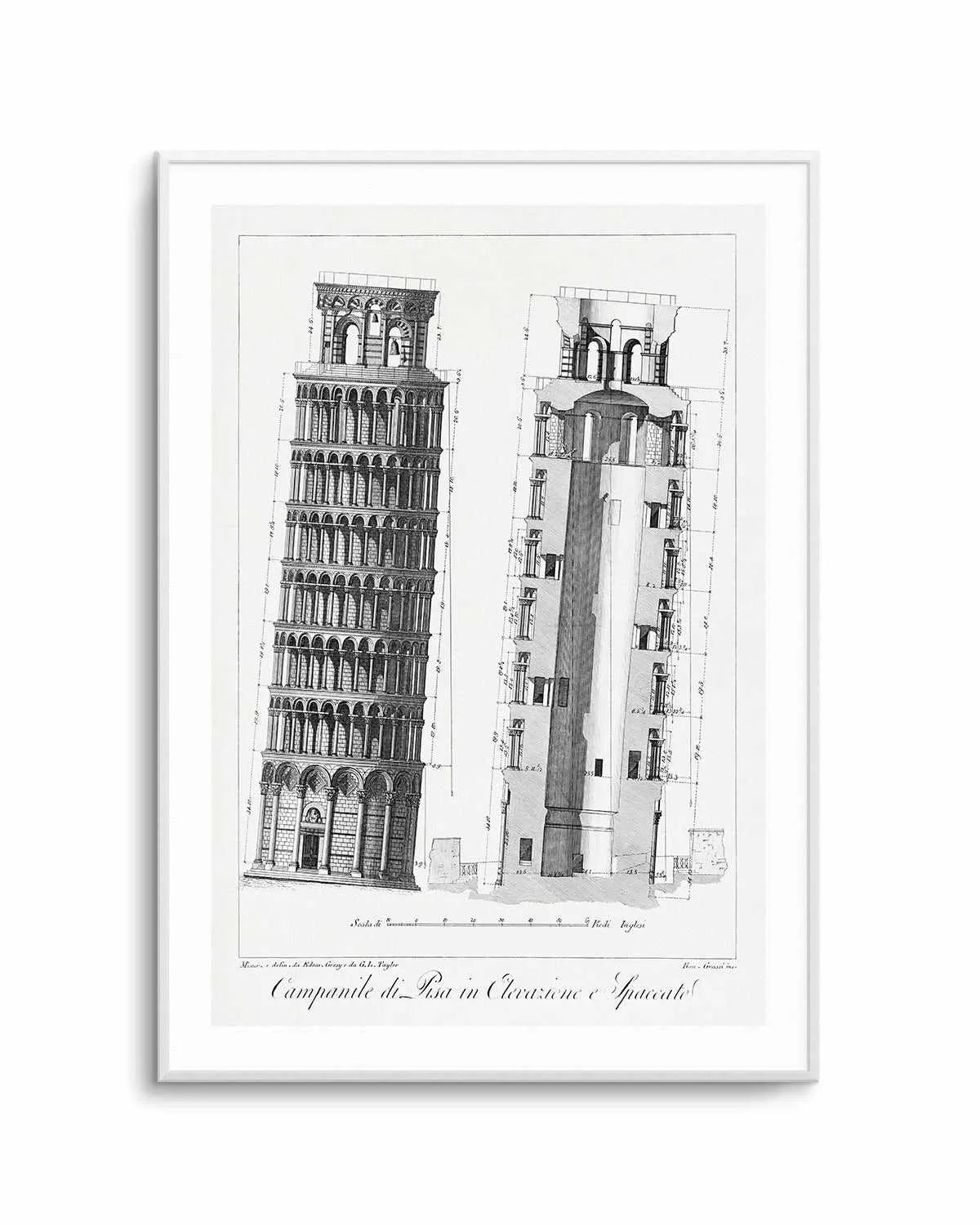 Leaning Tower of Pisa Vintage Poster Art Print from Olive et Oriel where you can shop wallpaper and artworks online