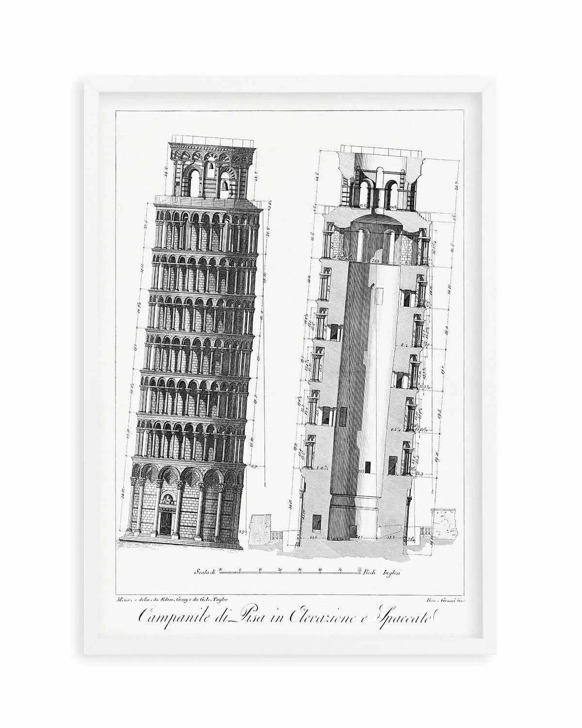 Leaning Tower of Pisa Vintage Poster Art Print from Olive et Oriel where you can shop wallpaper and artworks online