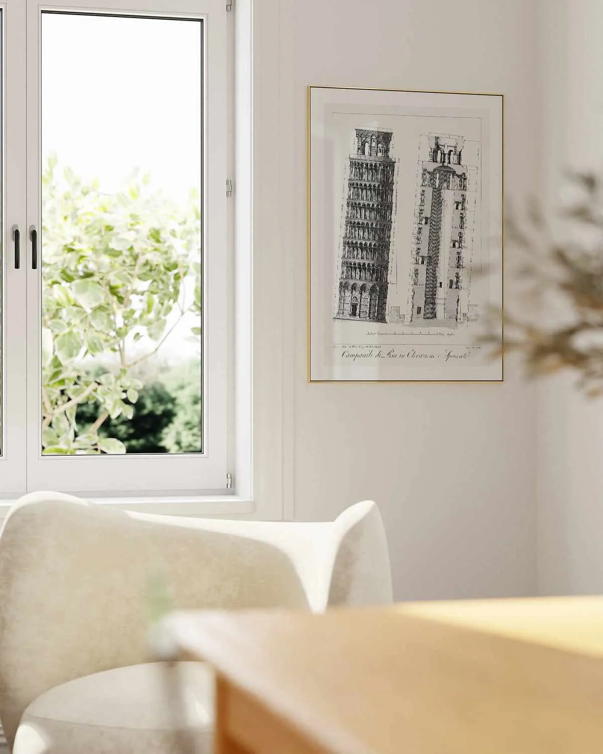 Leaning Tower of Pisa Vintage Poster Art Print from Olive et Oriel where you can shop wallpaper and artworks online