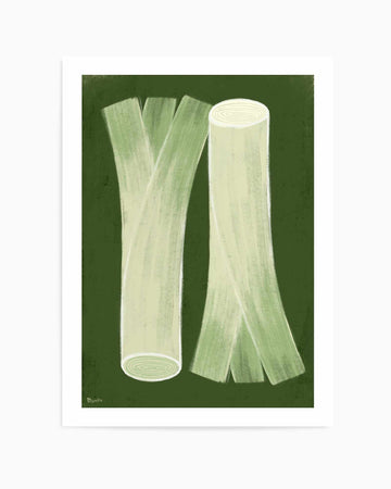 Leeks by Marco Marella | Art Print from Olive et Oriel where you can shop wallpaper and artworks online