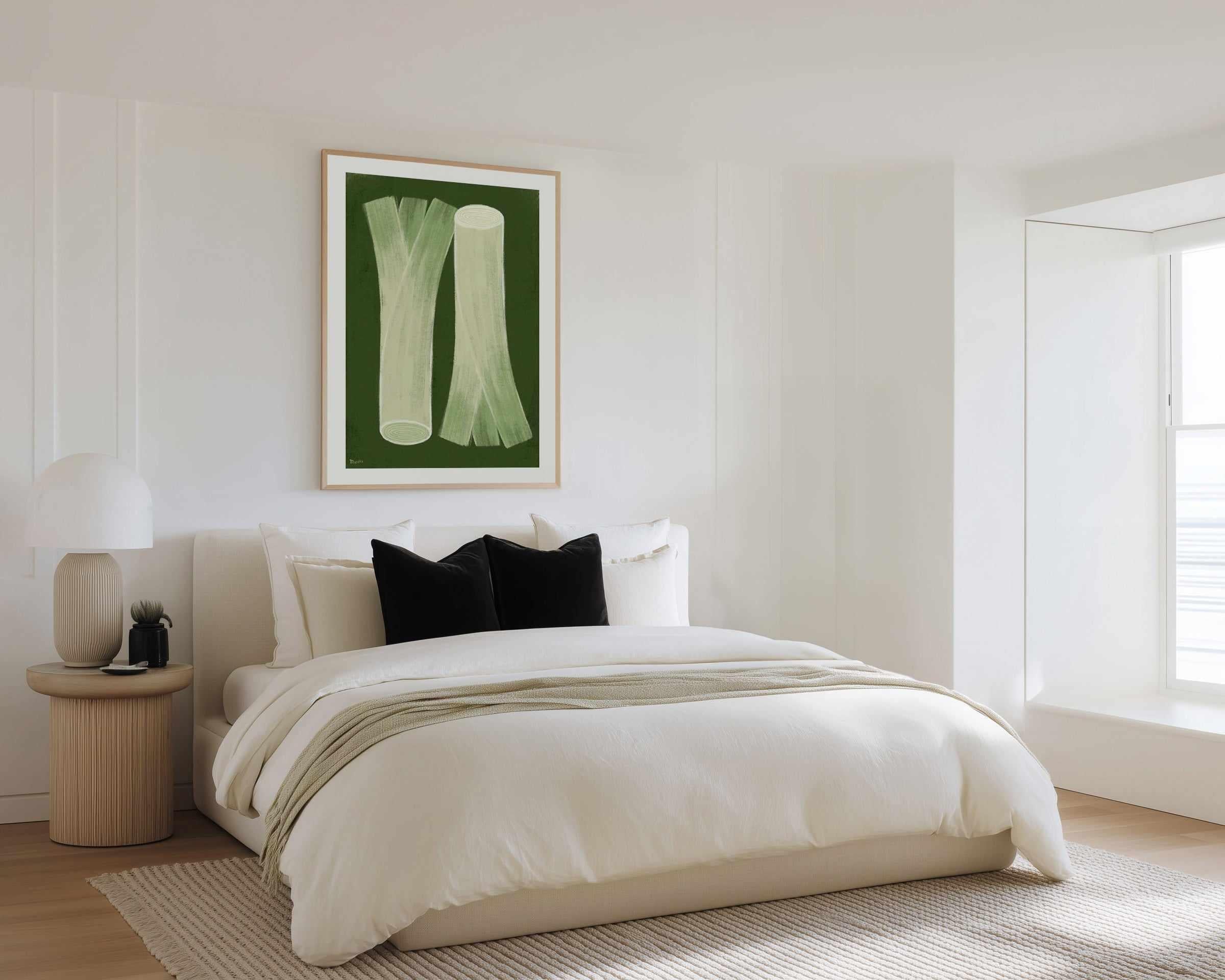 Leeks by Marco Marella | Art Print from Olive et Oriel where you can shop wallpaper and artworks online