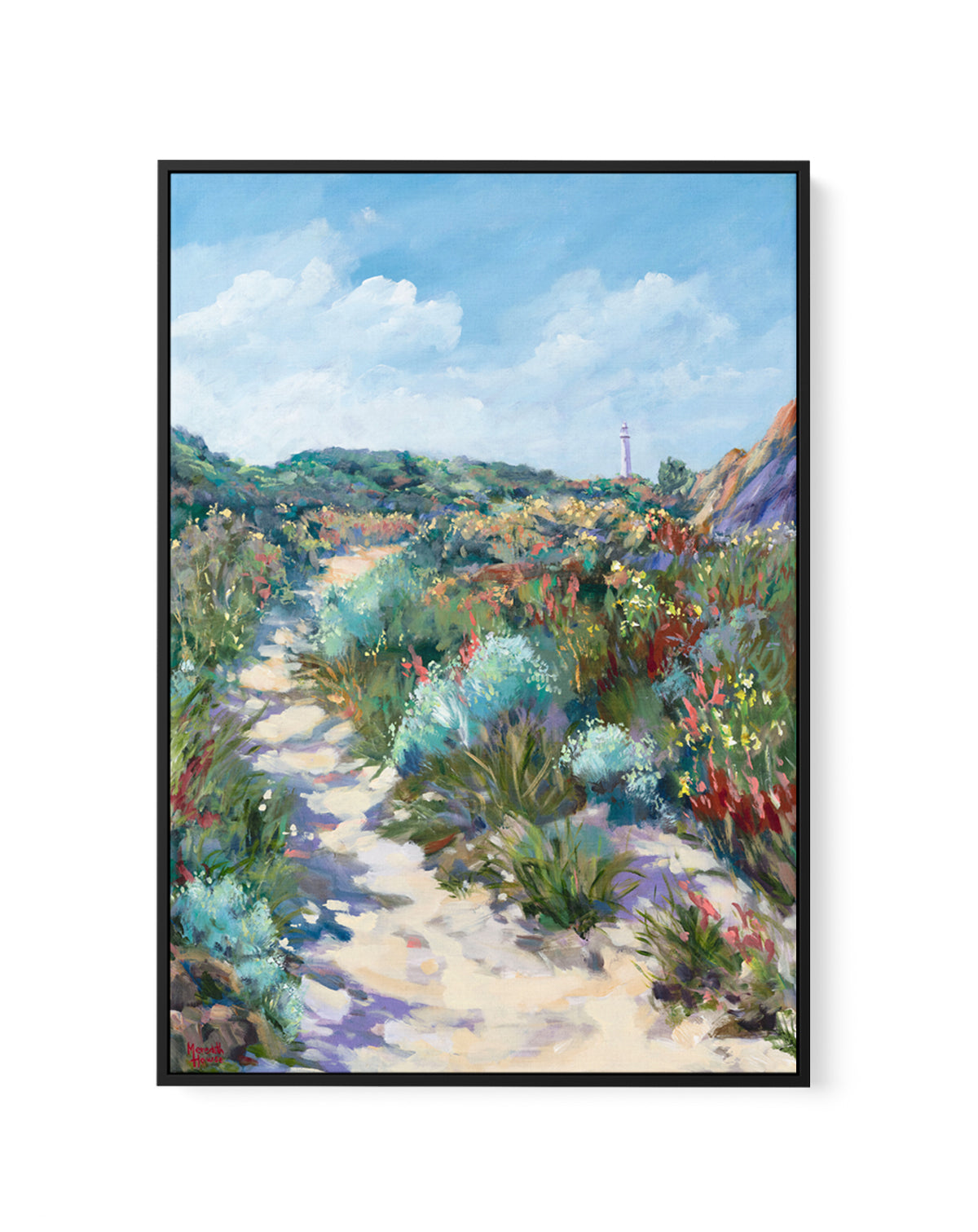 Cape Leeuwin Lighthouse by Meredith Howse | Framed Canvas Art Print