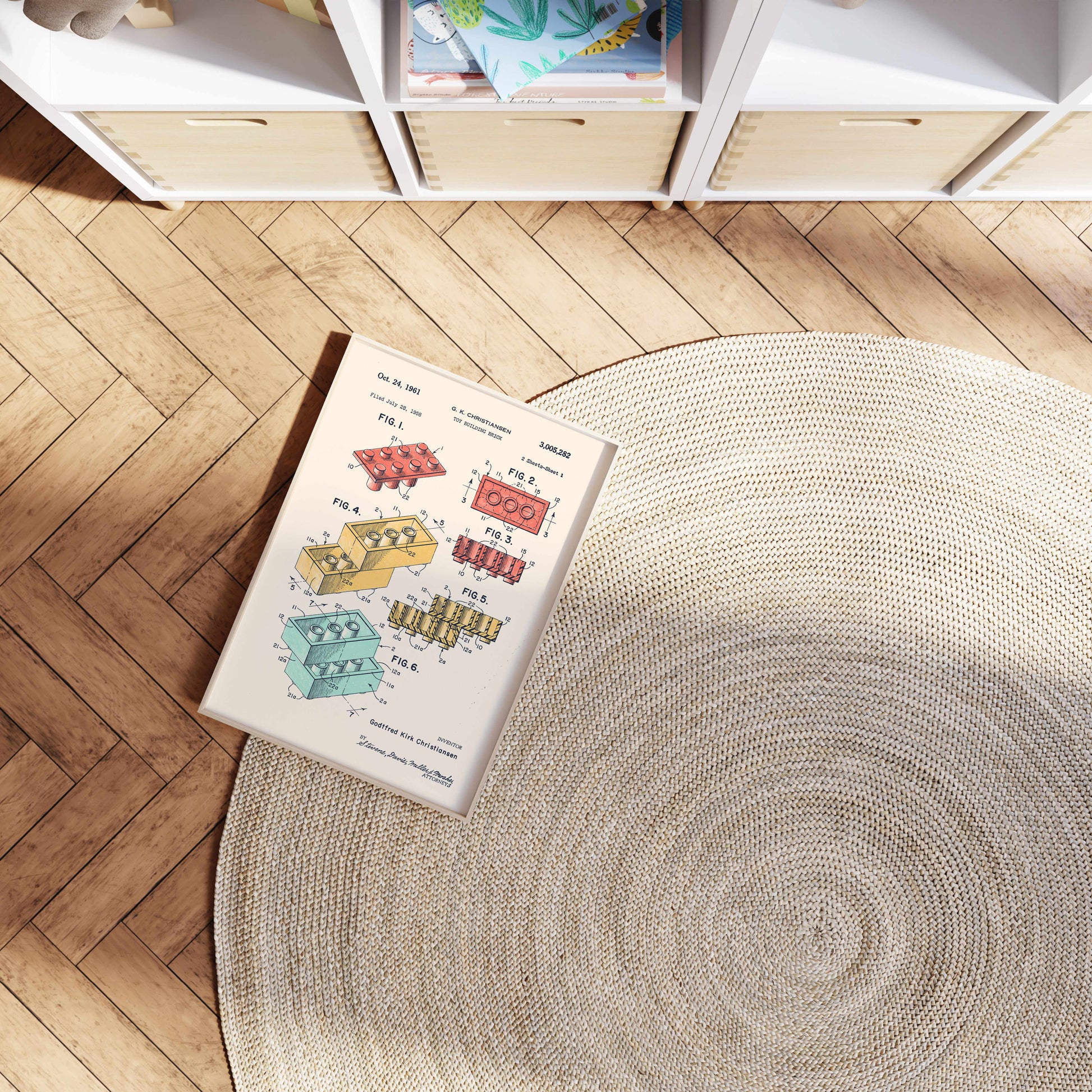 Lego Colors By Florent Bodart | Art Print from Olive et Oriel where you can shop wallpaper and artworks online