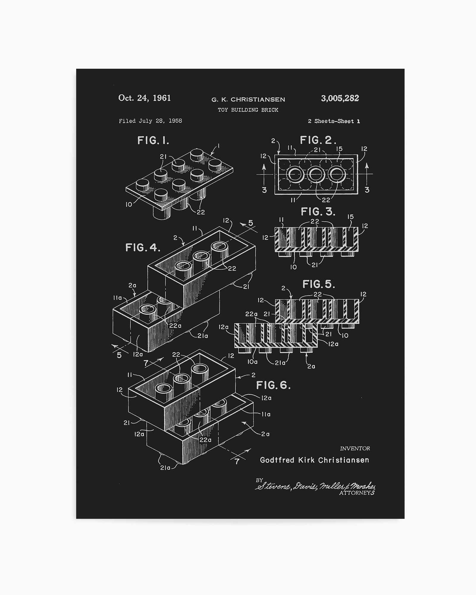 Lego No 2 By Florent Bodart | Art Print