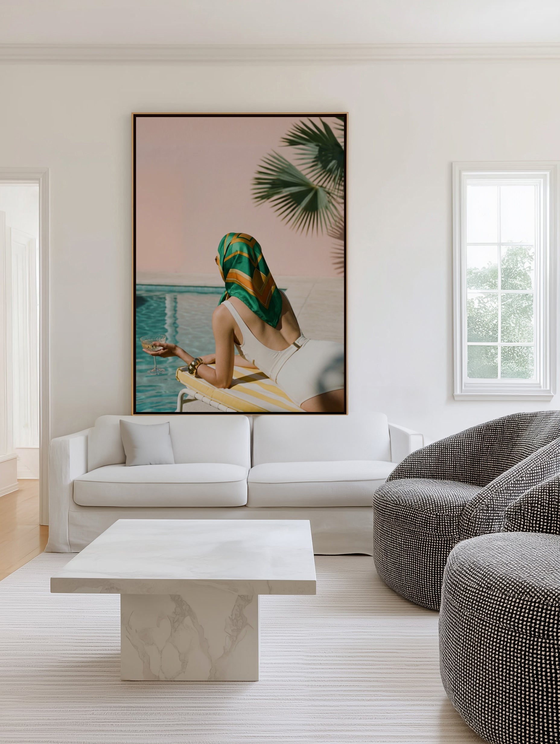 Leisure Club | Framed Canvas Art Print