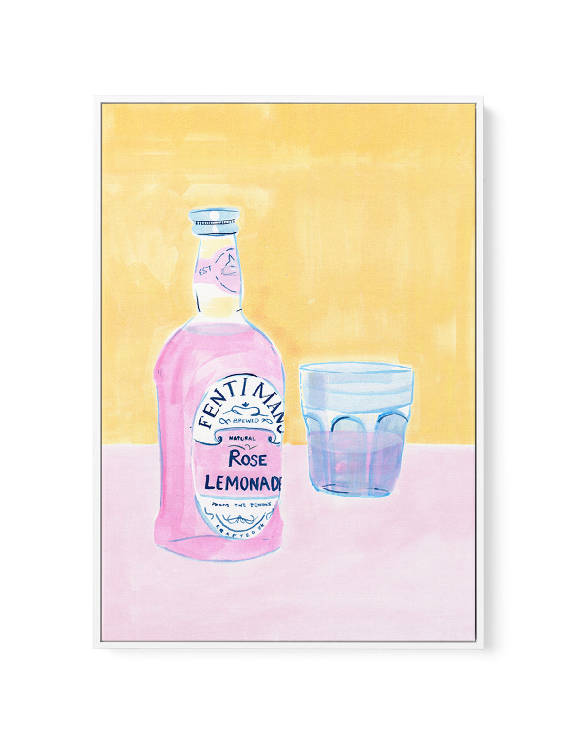 Lemon by Laura Page | Framed Canvas Art Print