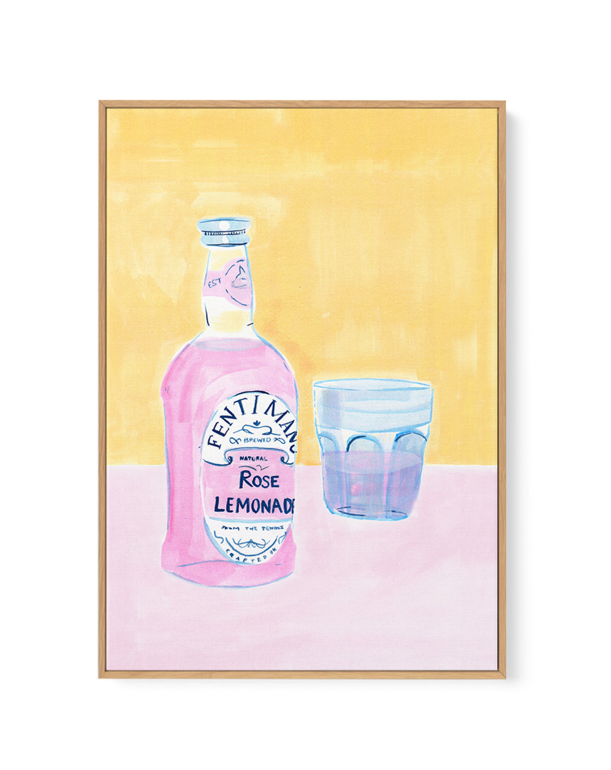 Lemon by Laura Page | Framed Canvas Art Print