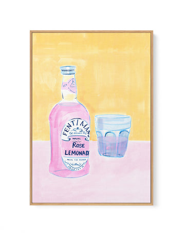 Lemon by Laura Page | Framed Canvas Wall Art