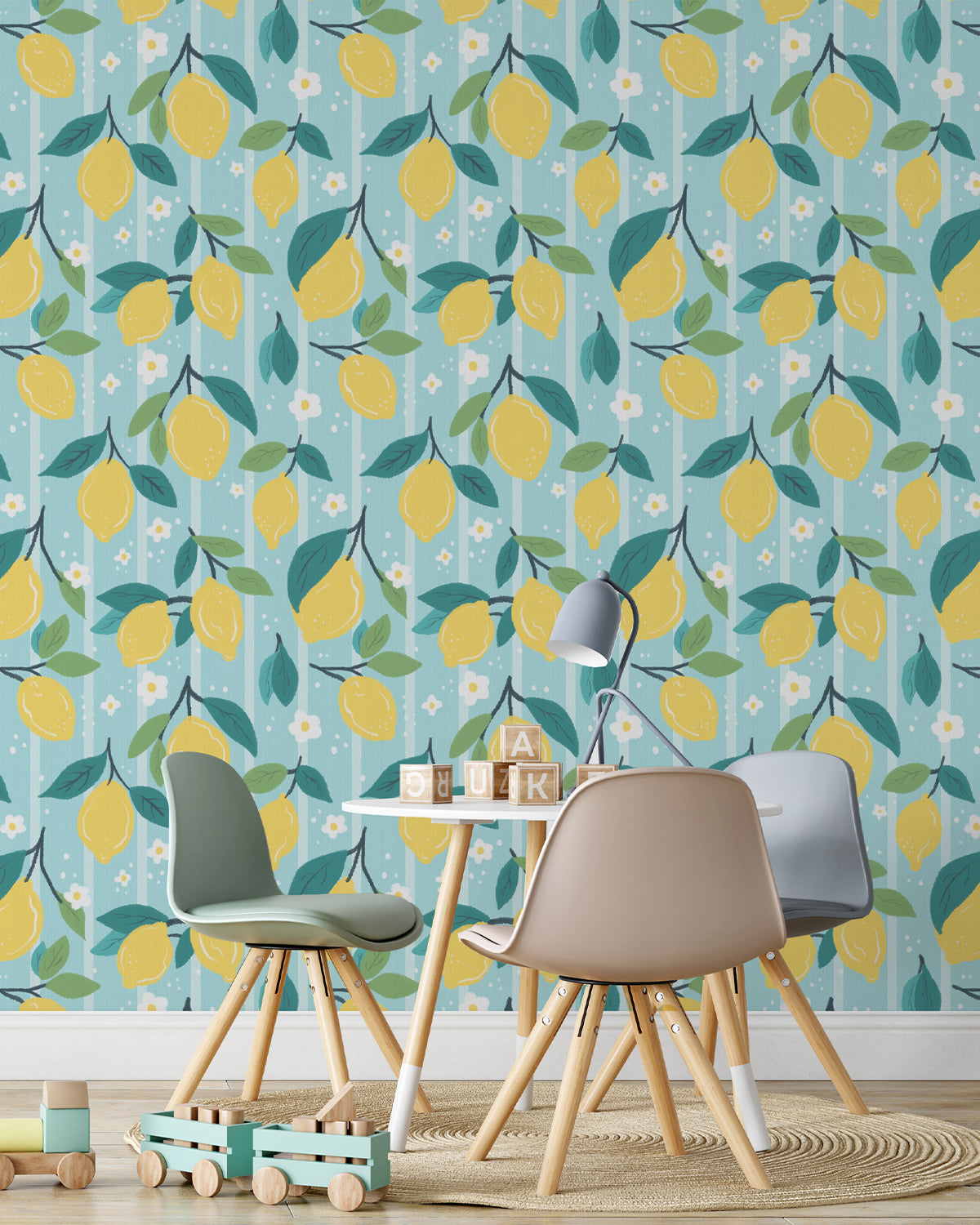 Lemon Leaves Wallpaper