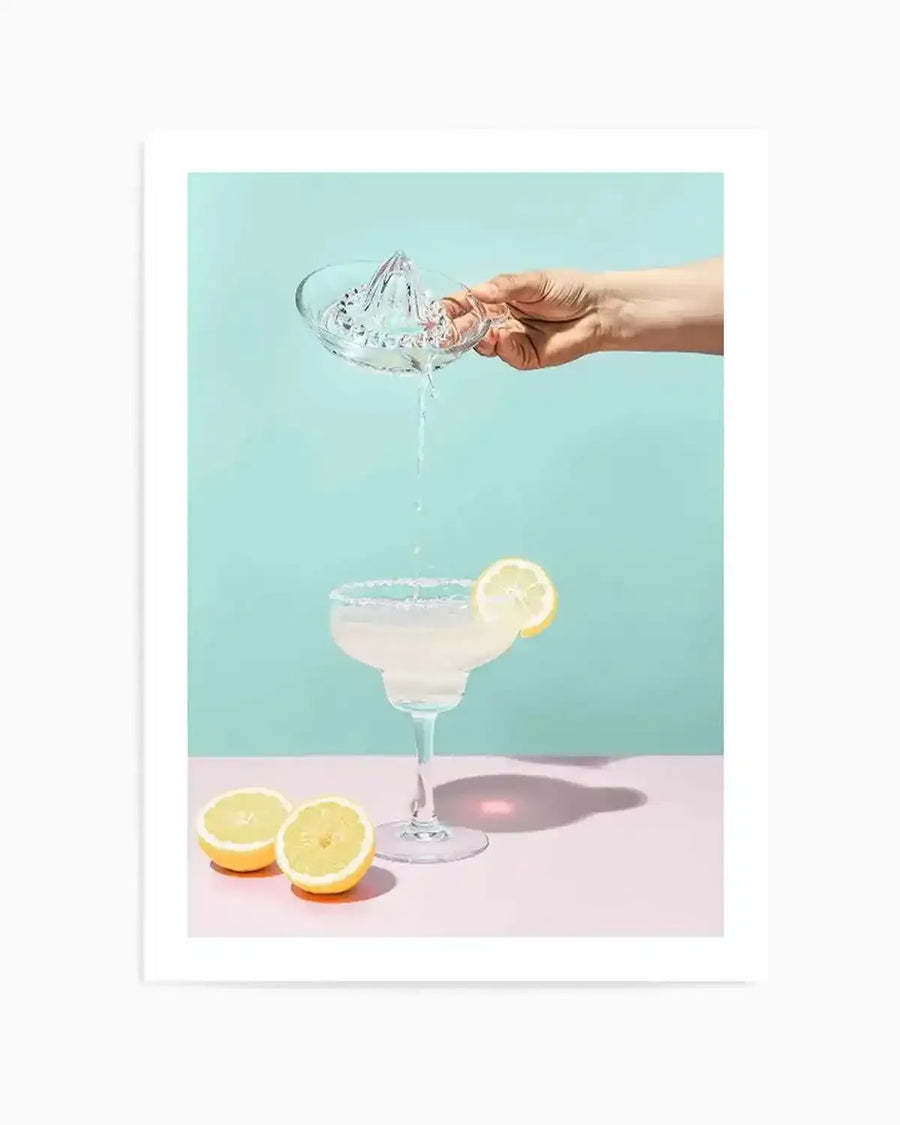 Lemon Margarita Art Print from Olive et Oriel where you can shop wallpaper and artworks online