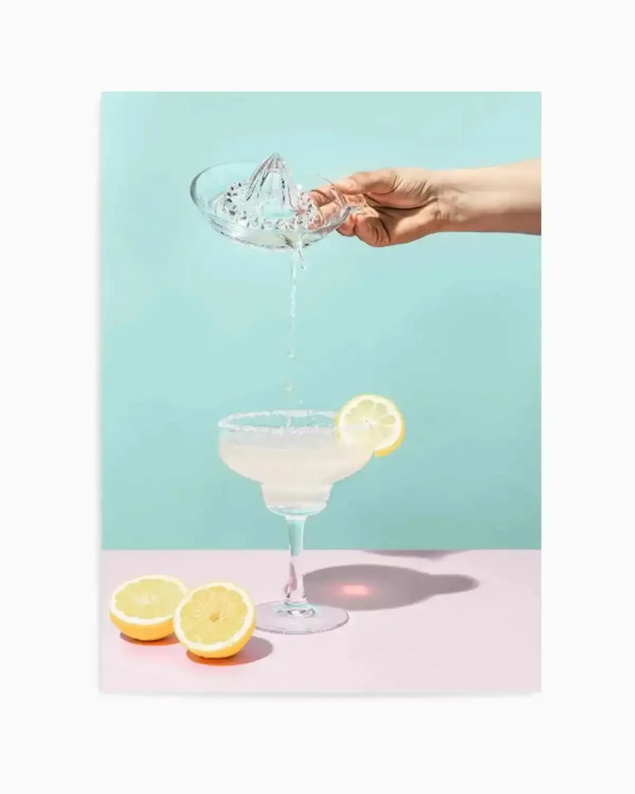 Lemon Margarita Art Print from Olive et Oriel where you can shop wallpaper and artworks online