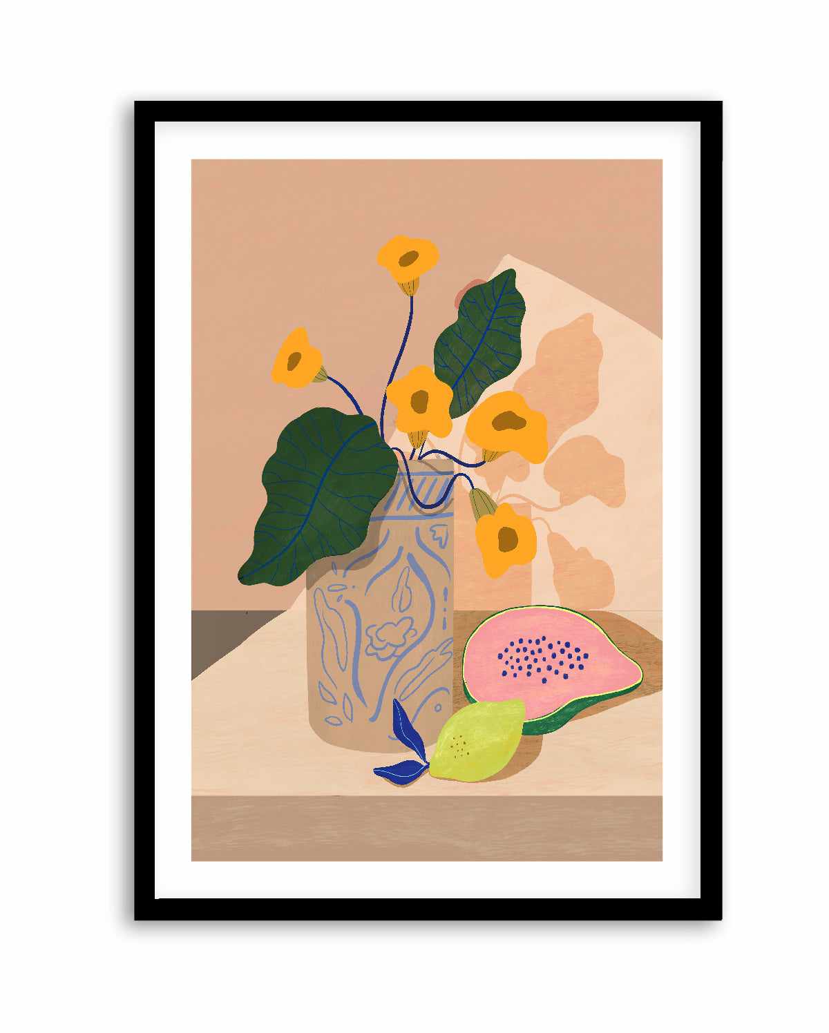Lemon Papaya by Arty Guava | Art Print from Olive et Oriel where you can shop wallpaper and artworks online