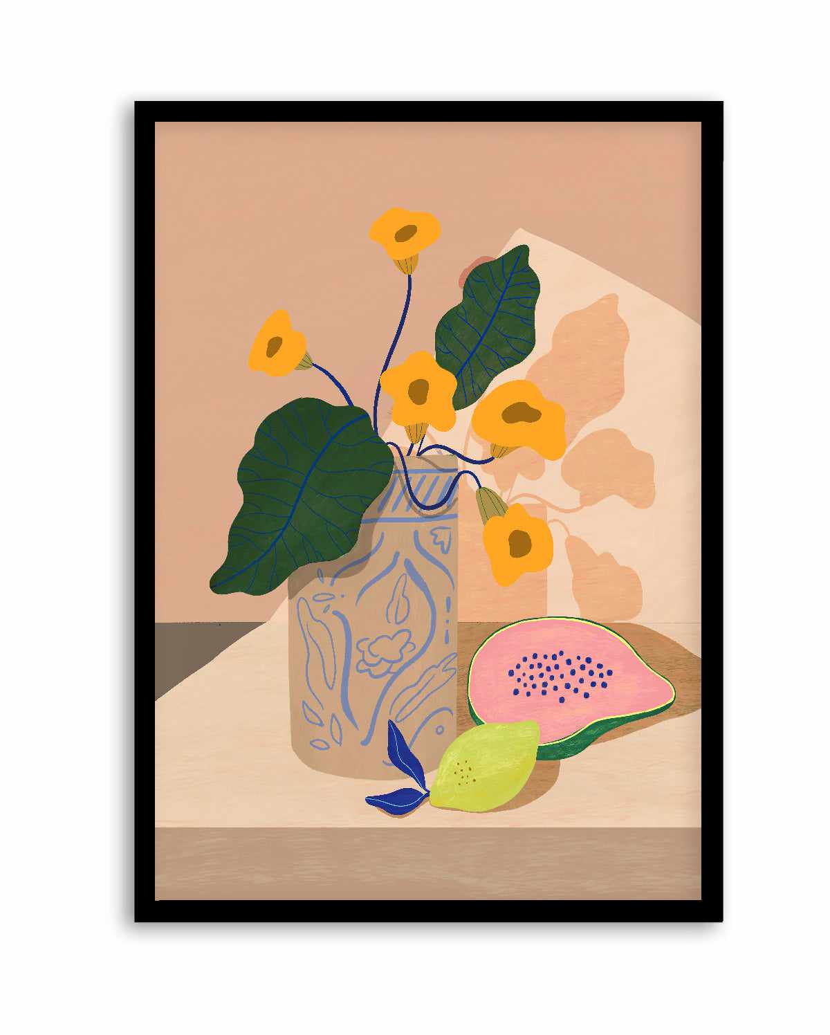 Lemon Papaya by Arty Guava | Art Print from Olive et Oriel where you can shop wallpaper and artworks online