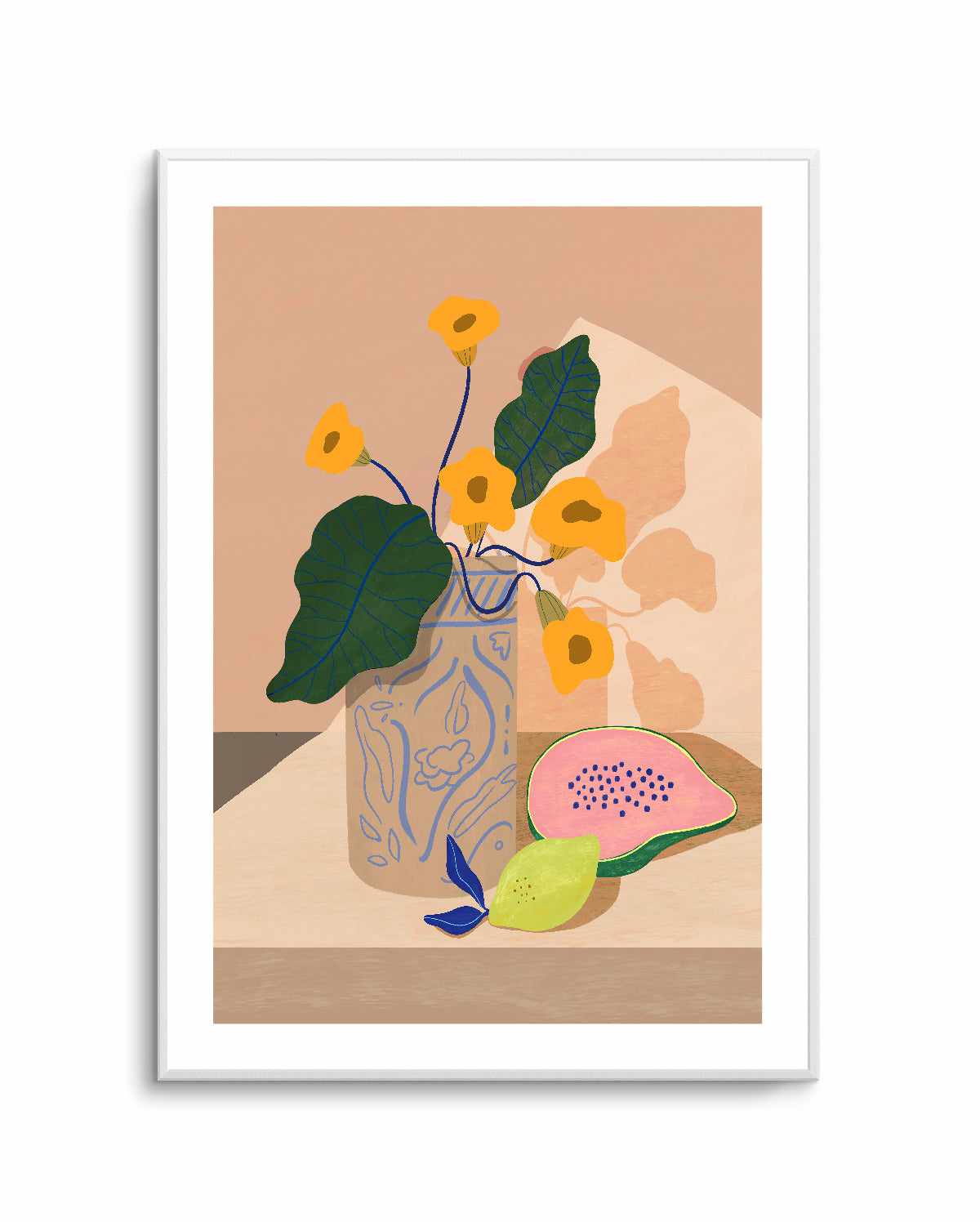 Lemon Papaya by Arty Guava | Art Print from Olive et Oriel where you can shop wallpaper and artworks online
