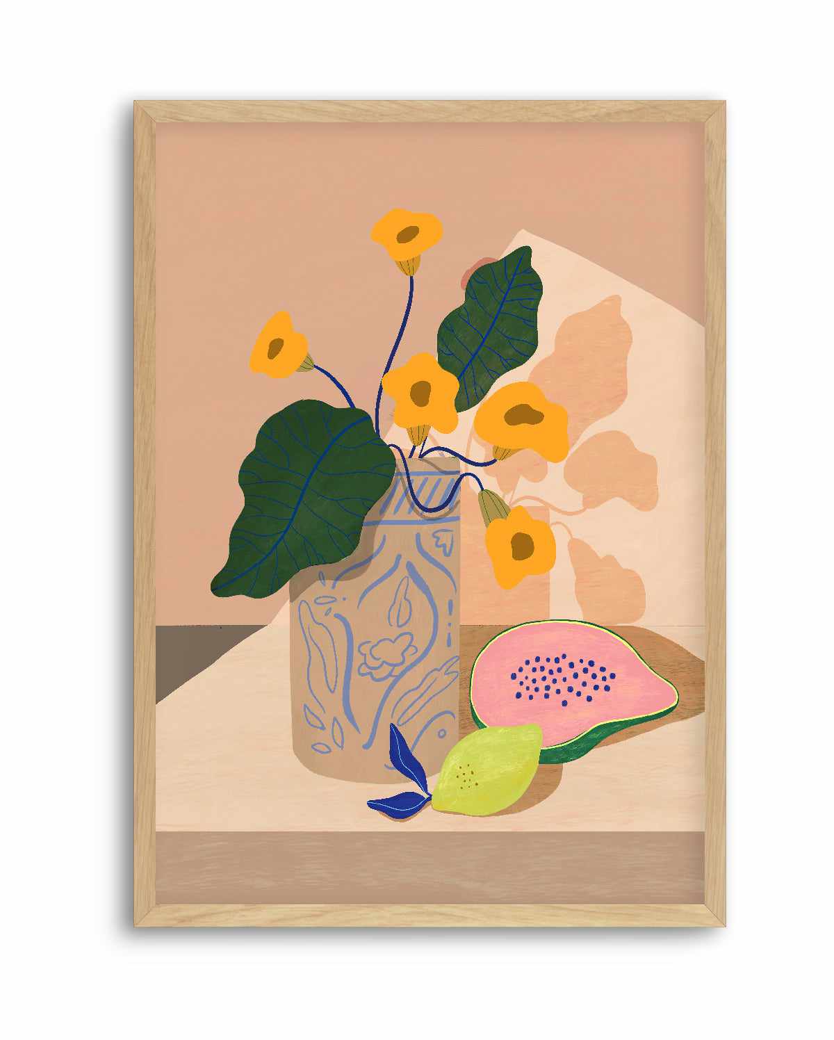 Lemon Papaya by Arty Guava | Art Print from Olive et Oriel where you can shop wallpaper and artworks online