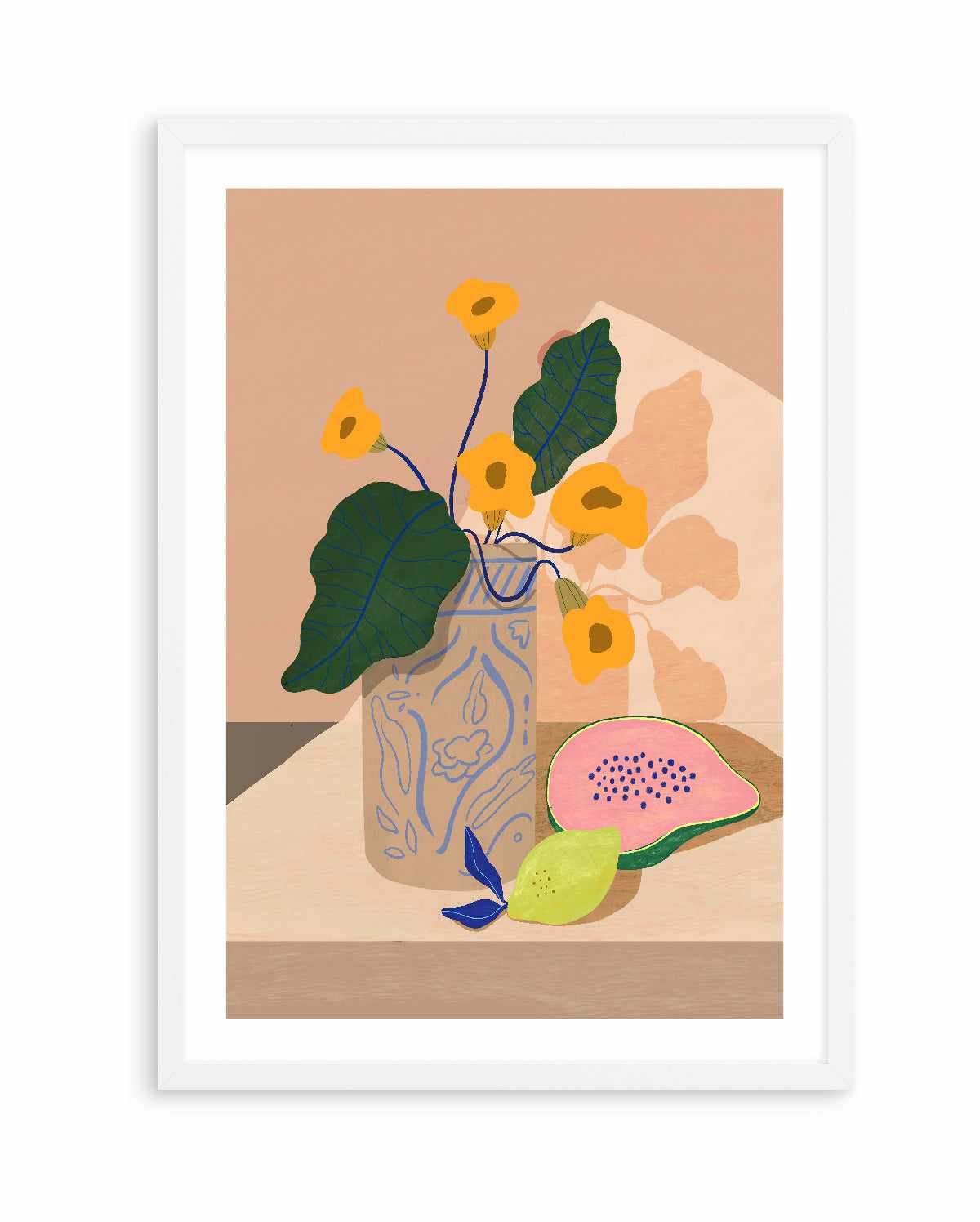 Lemon Papaya by Arty Guava | Art Print from Olive et Oriel where you can shop wallpaper and artworks online